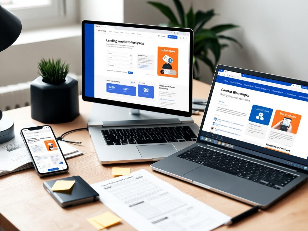 Landing page optimization on multiple devices